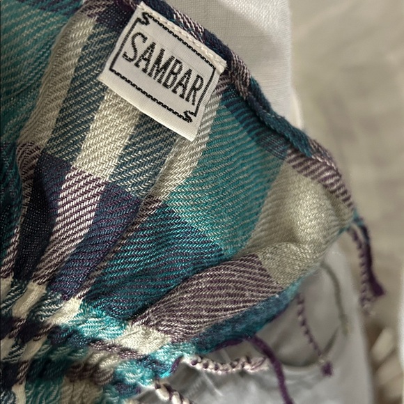 Sambar Smocked Rayon Scarf - Picture 6 of 7